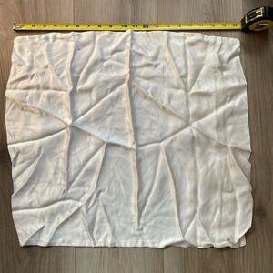 Vintage White Silk Pillowcase With Zippered Closure 18 x‎ 20 inches